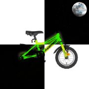 KPC FluoBike Raptor dinós VILÁGÍTÓS 12 neonzöld fluoreszkáló gyermek kerékpár
