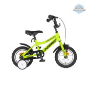 KPC FluoBike Raptor dinós VILÁGÍTÓS 12 neonzöld fluoreszkáló gyermek kerékpár