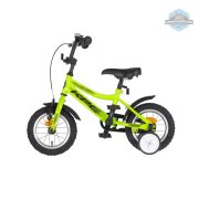 KPC FluoBike Raptor dinós VILÁGÍTÓS 12 neonzöld fluoreszkáló gyermek kerékpár