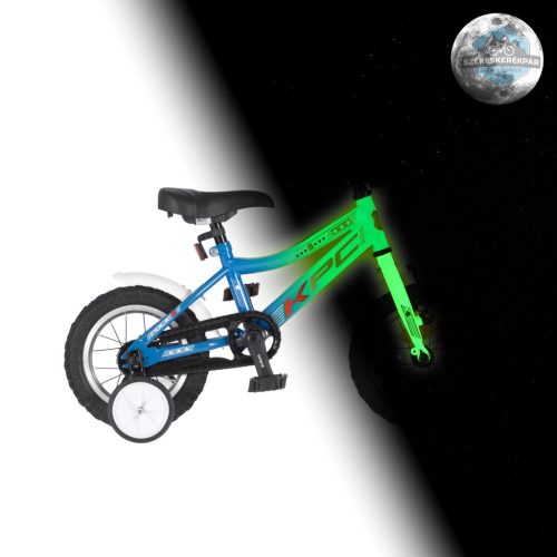 KPC FluoBike Police szirénás VILÁGÍTÓS 12 kék fluoreszkáló gyermek kerékpár