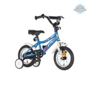 KPC FluoBike Police szirénás VILÁGÍTÓS 12 kék fluoreszkáló gyermek kerékpár