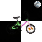 KPC FluoBike Kitty cicás VILÁGÍTÓS 12 rózsaszín fluoreszkáló gyermek kerékpár