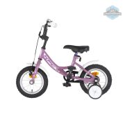 KPC FluoBike Rabbit nyuszis VILÁGÍTÓS 12 lila fluoreszkáló gyermek kerékpár