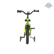 KPC FluoBike Raptor dinós VILÁGÍTÓS 16 neonzöld fluoreszkáló gyermek kerékpár