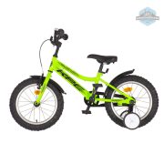 KPC FluoBike Raptor dinós VILÁGÍTÓS 16 neonzöld fluoreszkáló gyermek kerékpár