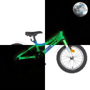 KPC FluoBike Police szirénás VILÁGÍTÓS 16 kék fluoreszkáló gyermek kerékpár