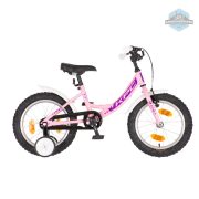 KPC FluoBike Kitty cicás VILÁGÍTÓS 16 rózsaszín fluoreszkáló gyermek kerékpár