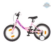 KPC FluoBike Kitty cicás VILÁGÍTÓS 16 rózsaszín fluoreszkáló gyermek kerékpár