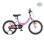 KPC FluoBike Rabbit nyuszis VILÁGÍTÓS 16 lila fluoreszkáló gyermek kerékpár