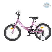 KPC FluoBike Rabbit nyuszis VILÁGÍTÓS 16 lila fluoreszkáló gyermek kerékpár
