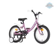 KPC FluoBike Rabbit nyuszis VILÁGÍTÓS 16 lila fluoreszkáló gyermek kerékpár