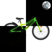 KPC FluoBike Raptor dinós VILÁGÍTÓS 20 neonzöld fluoreszkáló gyermek kerékpár