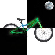 KPC FluoBike Police szirénás VILÁGÍTÓS 20 kék fluoreszkáló gyermek kerékpár