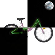 KPC FluoBike Rabbit nyuszis VILÁGÍTÓS 20 lila fluoreszkáló gyermek kerékpár