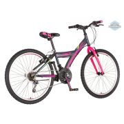 Venssini Parma 24 gyerek kerékpár grafit-pink