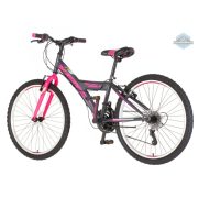 Venssini Parma 24 gyerek kerékpár grafit-pink