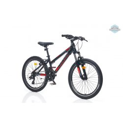   Corelli Via 1.1 24" gyerek MTB könnyűvázas kerékpár Fekete-Piros