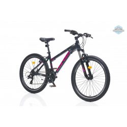   Corelli Via 1.1 24" gyerek MTB könnyűvázas kerékpár Fekete-Pink