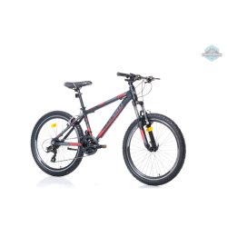   Corelli Via 1.3 24" gyerek MTB könnyűvázas kerékpár Fekete-Piros