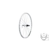   Fűzött hátsó kerék KLS DRAFT V-brake R, 26', silver