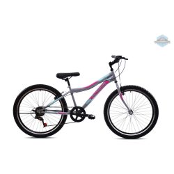 Adria Stinger 24" gyerek kerékpár Grafit-Rózsaszín