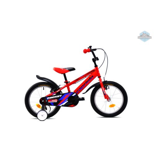 Capriolo Rocket 16" hátra tekerhető gyerek kerékpár Piros
