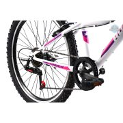 Adria Stinger 24" gyerek kerékpár Fehér-Rózsaszín