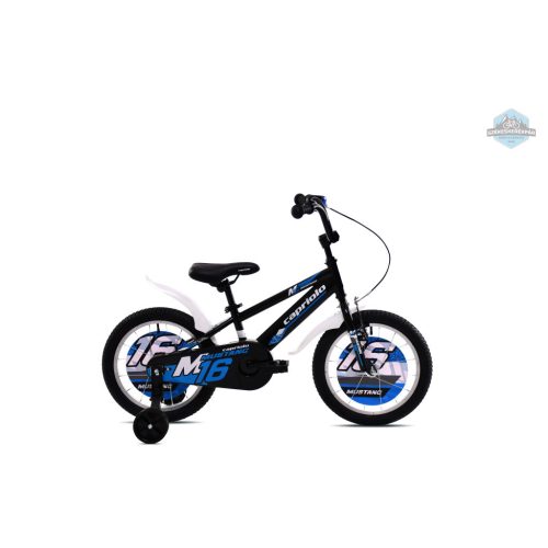 Capriolo Mustang 16" gyerek kerékpár Fekete-Kék