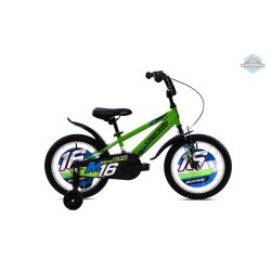 Capriolo Mustang 16" gyerek kerékpár Zöld-Fekete