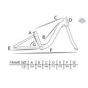 Capriolo Viola 20" gyerek kerékpár Fehér